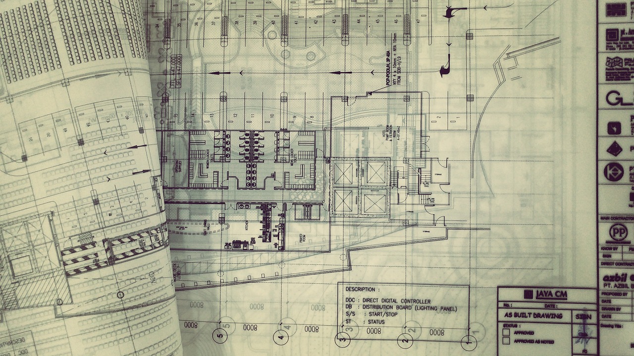 croquis d'un plan de synthèse architecture fait par un constructeur de maison avec un logiciel informatique