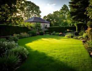 Pelouse de jardin