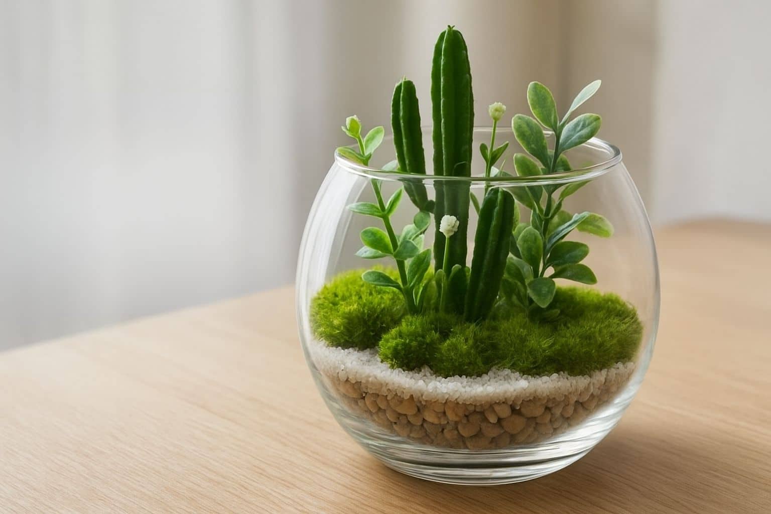 Terrarium plantes artificielles