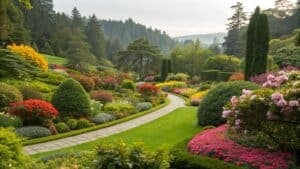 un jardin florissant